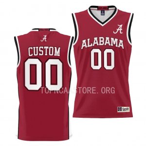 Youth Alabama Crimson Tide #00 Custom Crimson NCAA College Basketball Jersey 2403STJS7